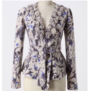 Anthro ‘Bud, Blossom and Blue Cardigan’ by Tabitha